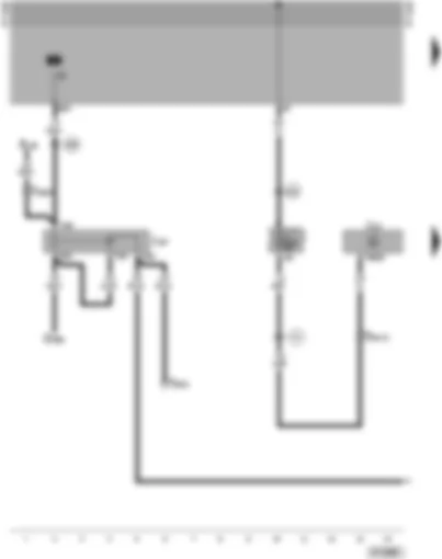 Wiring Diagram  VW PASSAT 1999 - Automatic gearbox control unit - starter inhibitor relay
