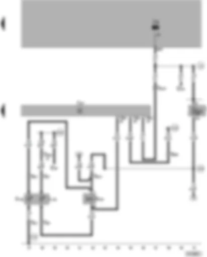 Wiring Diagram  VW PASSAT 1999 - Automatic gearbox control unit - selector lever lock solenoid - selector lever illumination