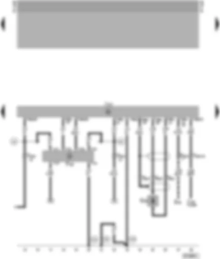 Wiring Diagram  VW PASSAT 1999 - Automatic gearbox control unit - multi-function switch - gearbox speed sender