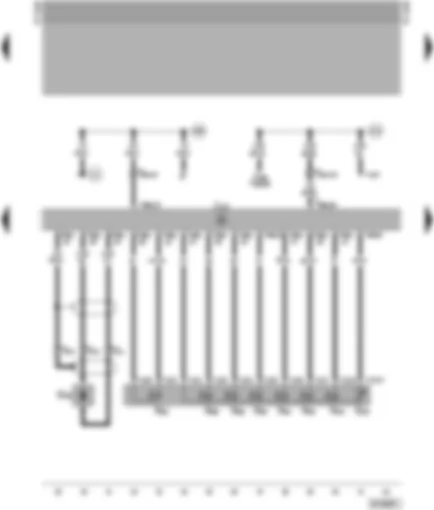 Wiring Diagram  VW PASSAT 1999 - Automatic gearbox control unit - solenoid valves