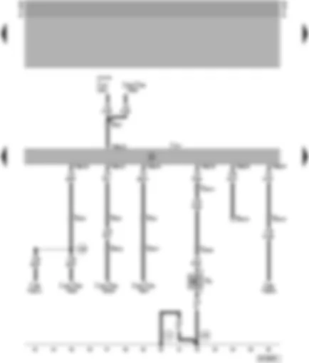 Wiring Diagram  VW PASSAT 1999 - Automatic gearbox control unit - kick-down switch