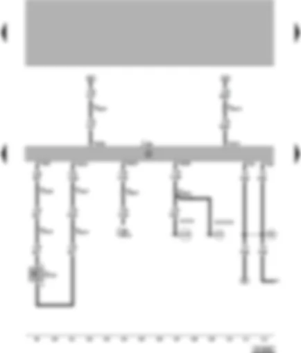 Wiring Diagram  VW PASSAT 1999 - Diesel direct injection system control unit - sender for fuel shortage