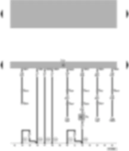 Wiring Diagram  VW PASSAT 1999 - Automatic gearbox control unit - kick-down switch