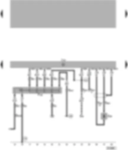 Wiring Diagram  VW PASSAT 1999 - Automatic gearbox control unit - multi-function switch - gearbox speed sender