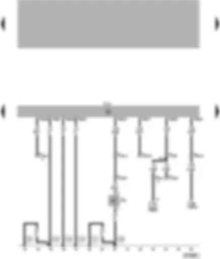 Wiring Diagram  VW PASSAT 1999 - Automatic gearbox control unit - kick-down switch