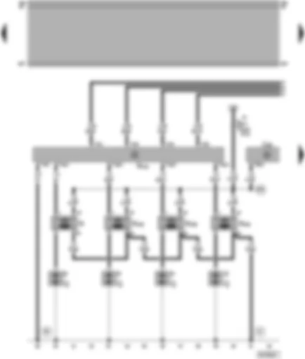 Wiring Diagram  VW PASSAT 1999 - Motronic control unit - ignition system