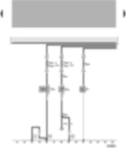 Wiring Diagram  VW PASSAT 2000 - Speedometer sender - sender for coolant shortage indicator - oil pressure switch