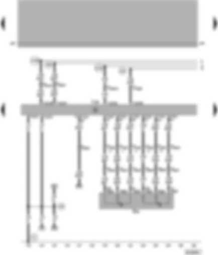 Wiring Diagram  VW PASSAT 1999 - Motronic control unit - accelerator pedal position sender