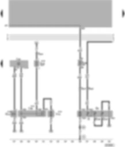 Wiring Diagram  VW PASSAT 1999 - Motronic control unit - secondary air pump relay - fuel pump - fuel gauge sender