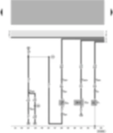 Wiring Diagram  VW PASSAT 1999 - Sender for coolant shortage indicator - speedometer sender - oil pressure switch