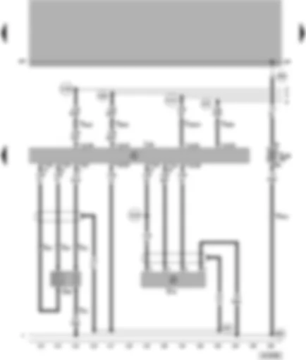 Wiring Diagram  VW PASSAT 1999 - Motronic control unit - Lambda probe - air mass meter