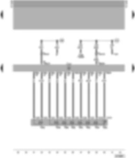 Wiring Diagram  VW PASSAT 1999 - Automatic gearbox control unit - solenoid valves