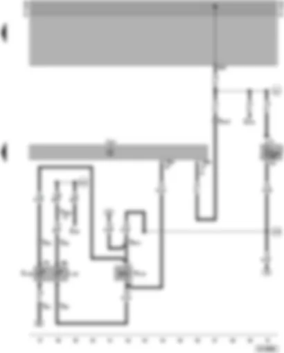 Wiring Diagram  VW PASSAT 1999 - Automatic gearbox control unit - selector lever lock solenoid - selector lever illumination