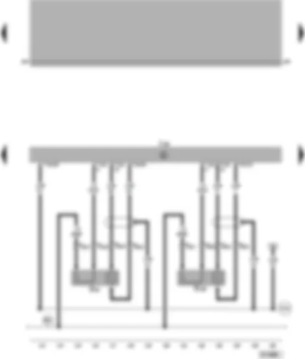 Wiring Diagram  VW PASSAT 2000 - Motronic control unit - Lambda probes