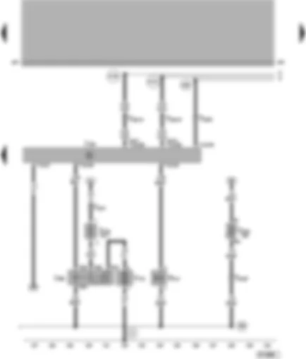 Wiring Diagram  VW PASSAT 2000 - Motronic control unit - secondary air pump motor and relay - secondary air inlet valve