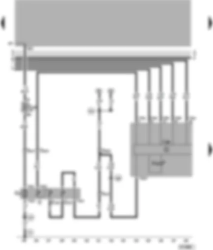 Wiring Diagram  VW PASSAT 2000 - Fuel pump - fuel gauge sender - dash panel insert - oil level warning lamp