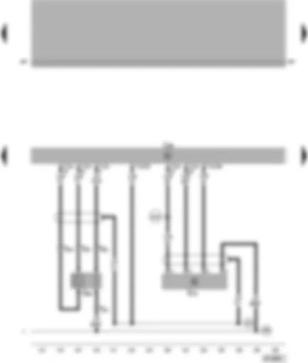 Wiring Diagram  VW PASSAT 2001 - Motronic control unit - Lambda probe - air mass meter