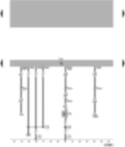 Wiring Diagram  VW PASSAT 2001 - Automatic gearbox control unit - kick-down switch