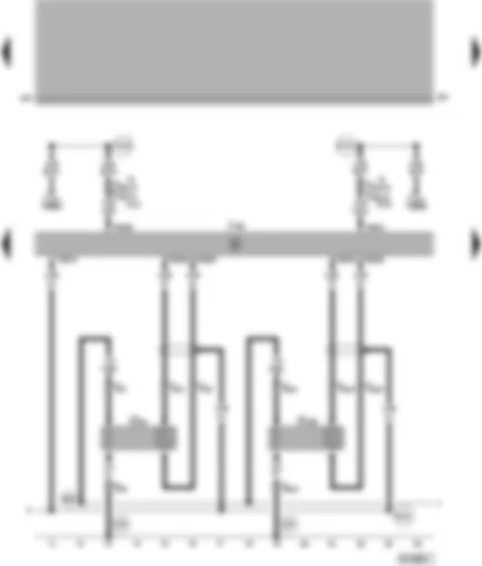 Wiring Diagram  VW PASSAT 2000 - Motronic control unit - Lambda probes