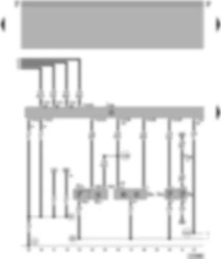 Wiring Diagram  VW PASSAT 1999 - Motronic control unit - knock sensors - engine speed sender