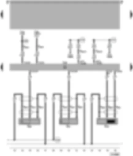 Wiring Diagram  VW PASSAT 1999 - Motronic control unit - senderfor intake manifold pressure and temperature - hall sender - coolant temperature sender
