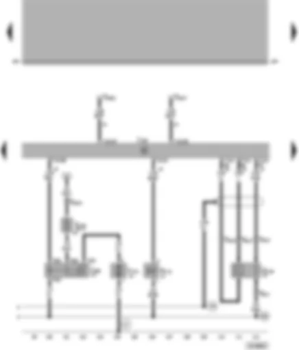 Wiring Diagram  VW PASSAT 1999 - Motronic control unit - secondary air pump relay - secondary air pump motor - secondary air pump inlet valve
