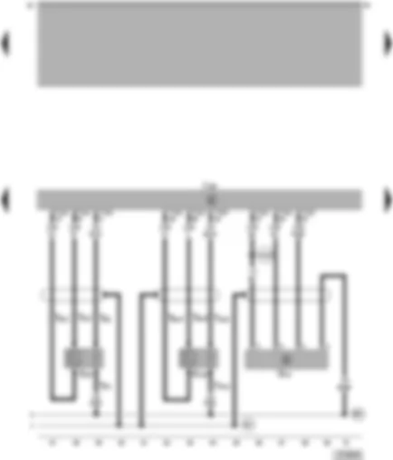 Wiring Diagram  VW PASSAT 2000 - Motronic control unit - Lambda probes - air mass meter