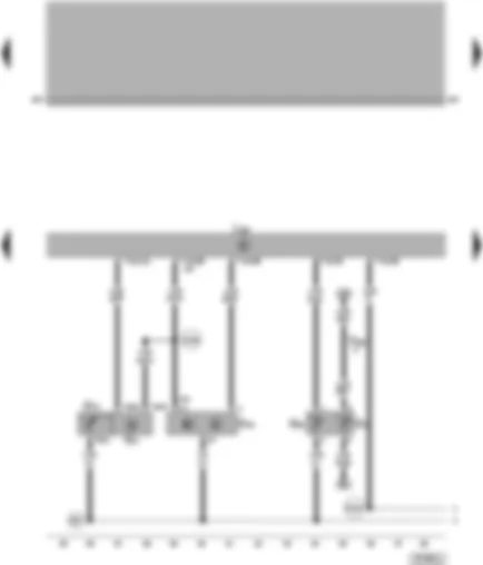 Wiring Diagram  VW PASSAT 2000 - Motronic control unit - intake air pressure and temperature sender - Hall sender - coolant temperature sender