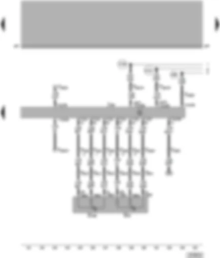 Wiring Diagram  VW PASSAT 2000 - Motronic control unit - accelerator position sender