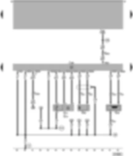 Wiring Diagram  VW PASSAT 2001 - Diesel direct injection system control unit - engine speed sender - intake manifold pressure sender - needle lift sender - intake manifold temperature sender