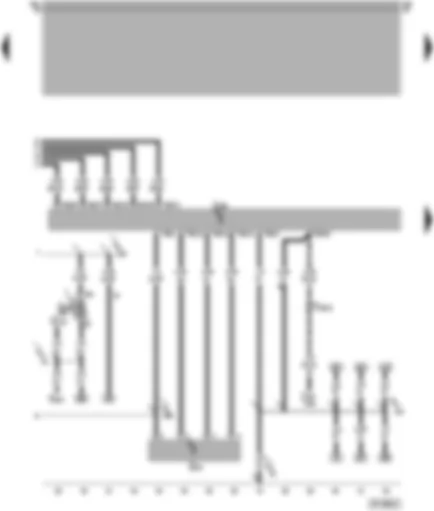 Wiring Diagram  VW PASSAT 2000 - Motronic control unit - air mass meter