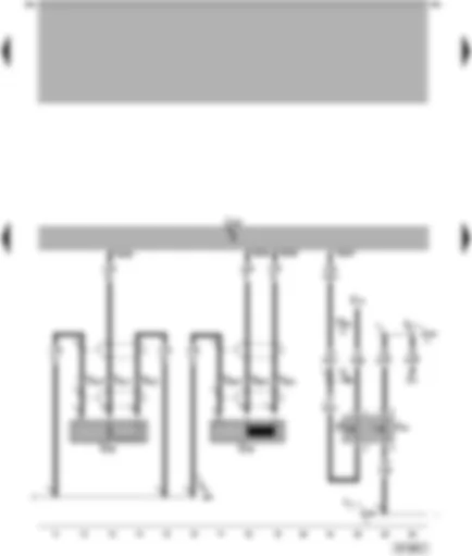 Wiring Diagram  VW PASSAT 2000 - Motronic control unit - engine speed sender - knock sensor - brake light switch - brake pedal switch for CCS