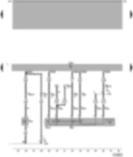 Wiring Diagram  VW PASSAT 2000 - Motronic control unit - clutch pedal switch - cruise control system switch