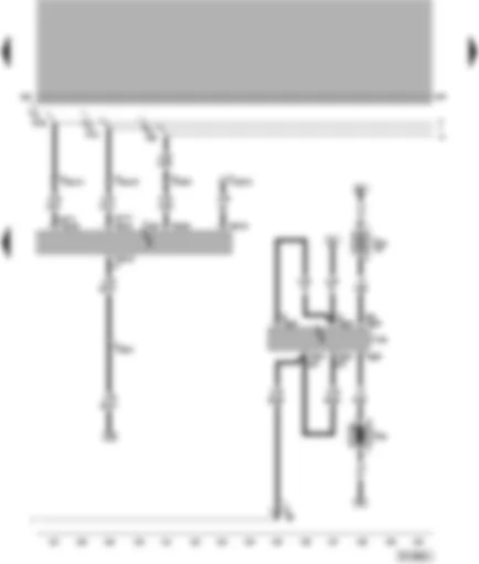 Wiring Diagram  VW PASSAT 2001 - Motronic control unit - coolant pump control unit - coolant pump