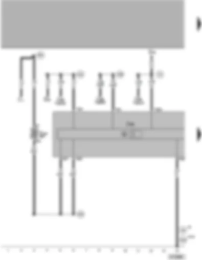 Wiring Diagram  VW PASSAT 1999 - Control unit for navigation with CD-drive