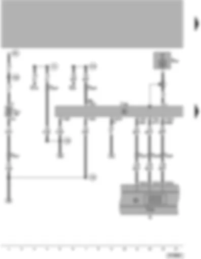 Wiring Diagram  VW PASSAT 1998 - Operating electronics control unit - navigation display unit - roof aerial