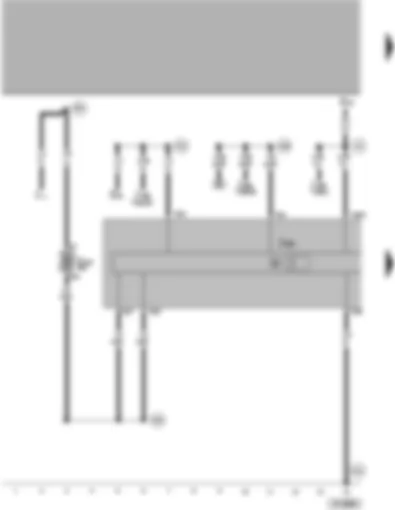 Wiring Diagram  VW PASSAT 1998 - Control unit for navigation with CD drive