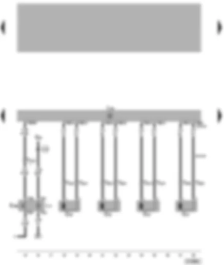 Wiring Diagram  VW PASSAT 1999 - Control unit for ABS and EDL/TCS/ESP - button for TCS/ESP - speed sensor