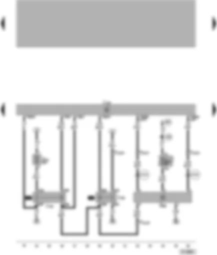 Wiring Diagram  VW PASSAT 1999 - Control unit for ABS with EDL/TCS/ESP - relay for return flow pump - relay for solenoid valves - steering angle sender