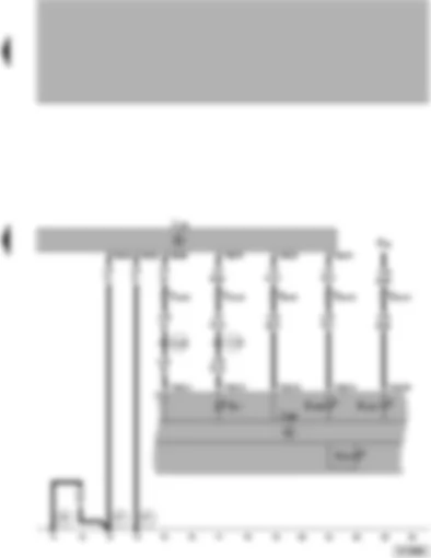 Wiring Diagram  VW PASSAT 1999 - Control unit for ABS and EDL/TCS/ESP - warning lamps in dash panel insert