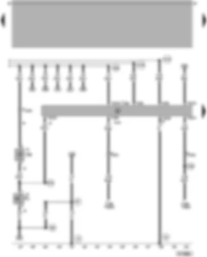 Wiring Diagram  VW PASSAT 2000 - Convenience system central control unit - luggage compartment light saloon