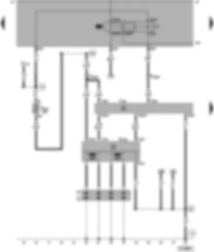 Wiring Diagram  VW PASSAT 2000 - Simos control unit - ignition system - fuel pump relay