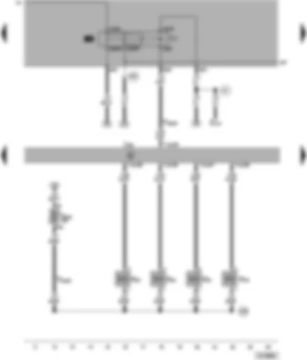 Wiring Diagram  VW PASSAT 2001 - Simos control unit - fuel pump relay - injectors