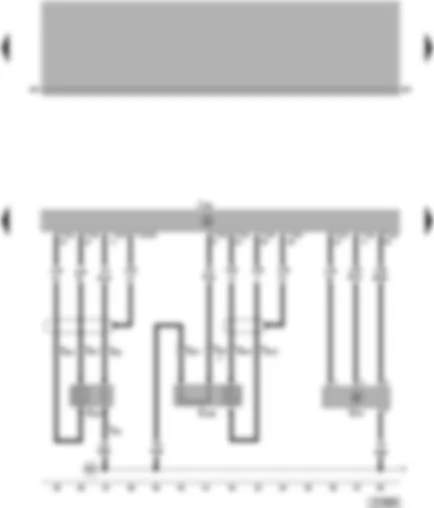 Wiring Diagram  VW PASSAT 2000 - Simos control unit - Lambda probes - air mass meter