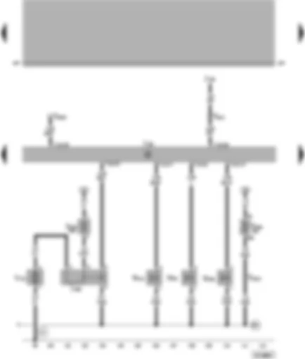 Wiring Diagram  VW PASSAT 2001 - Simos control unit - activated charcoal filter system solenoid valve - variable intake manifold changeover valve - secondary air system