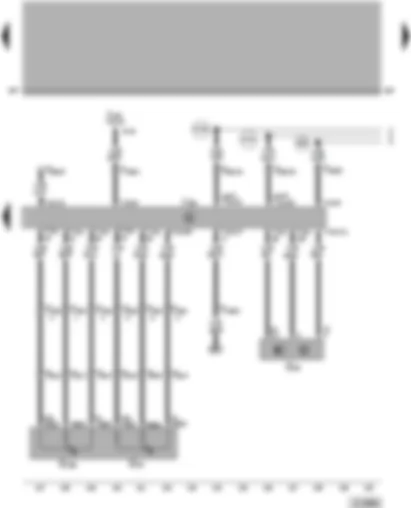 Wiring Diagram  VW PASSAT 2000 - Simos control unit - accelerator position sender - Hall sender
