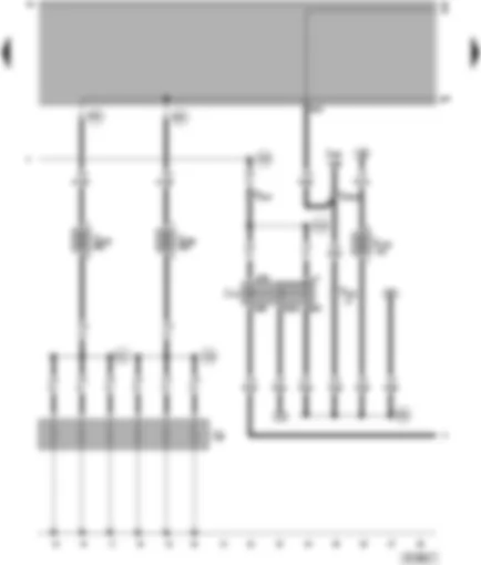 Wiring Diagram  VW PASSAT 2000 - Glow plugs - voltage supply relay