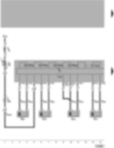 Wiring Diagram  VW PASSAT 2000 - ABS with EDL control unit - speed sensor