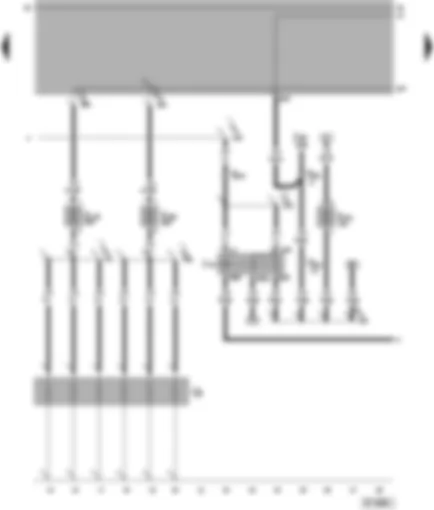 Wiring Diagram  VW PASSAT 2001 - Glow plugs - voltage supply relay