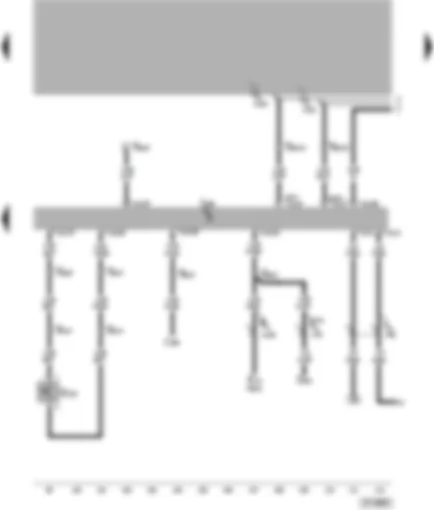 Wiring Diagram  VW PASSAT 2001 - Diesel direct injection system control unit - low fuel level sender